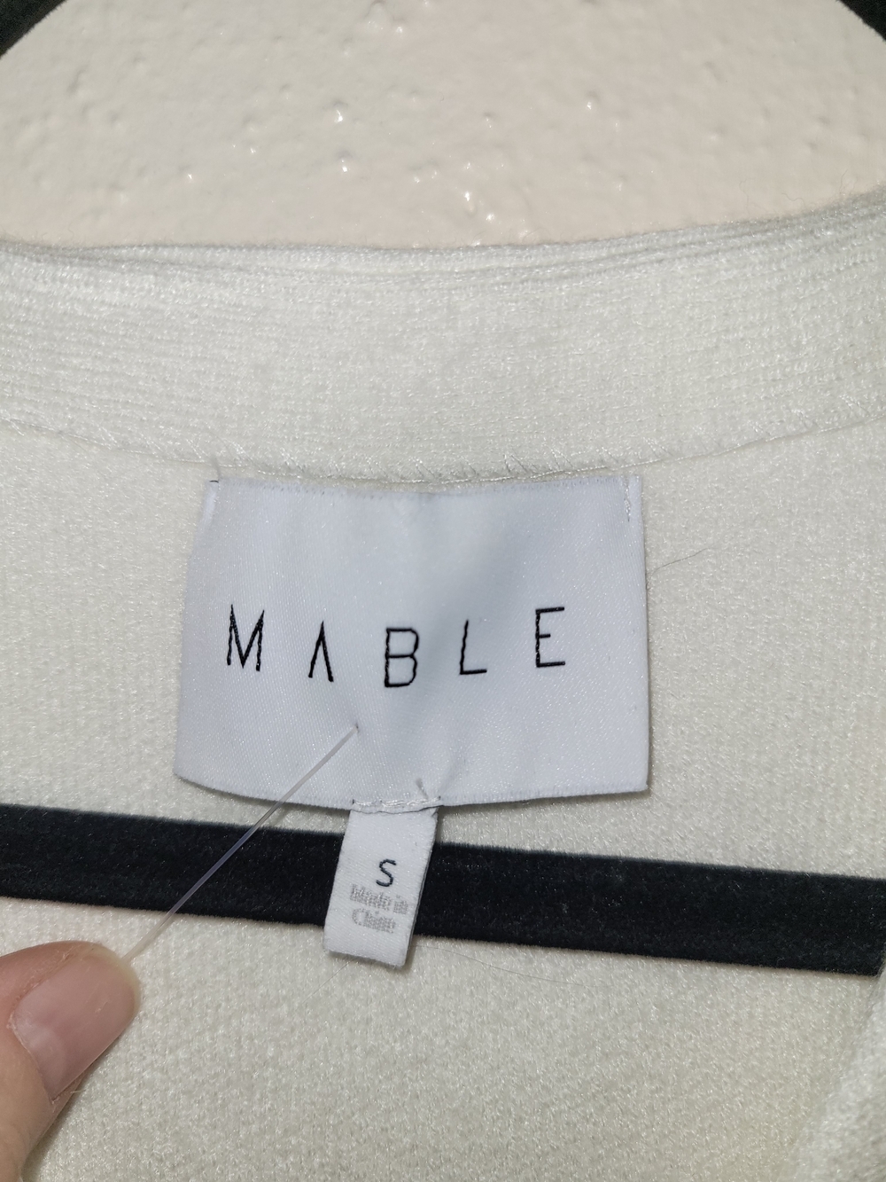 Mable Ellie Button Down Vest Cream Small - Picture 5 of 6